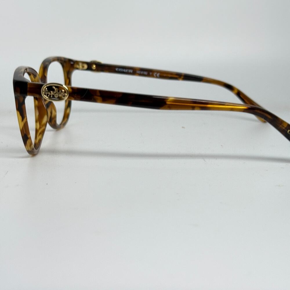 Coach Eyeglasses HC6182 5664 Milky Amber Tortoise 52-17-140 19686 - Picture 2 of 7